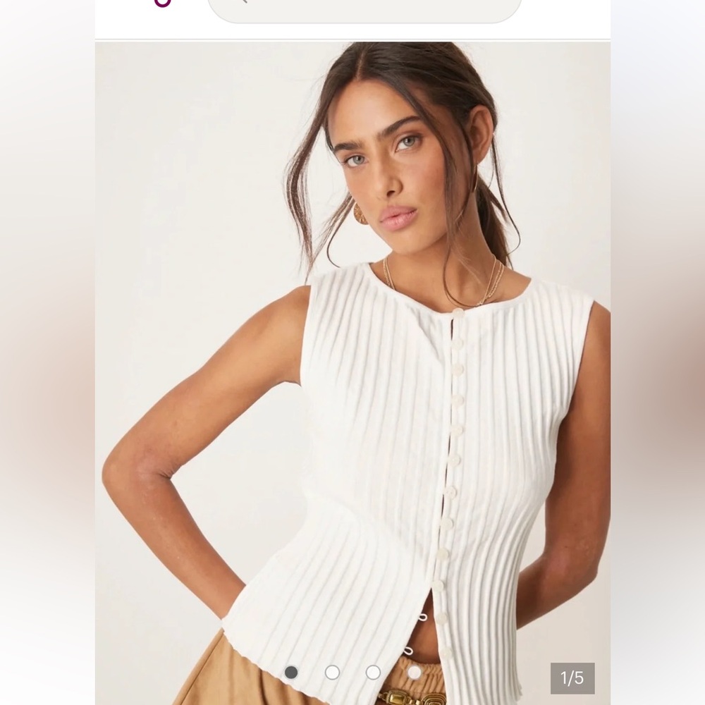 White Free People Top, size M